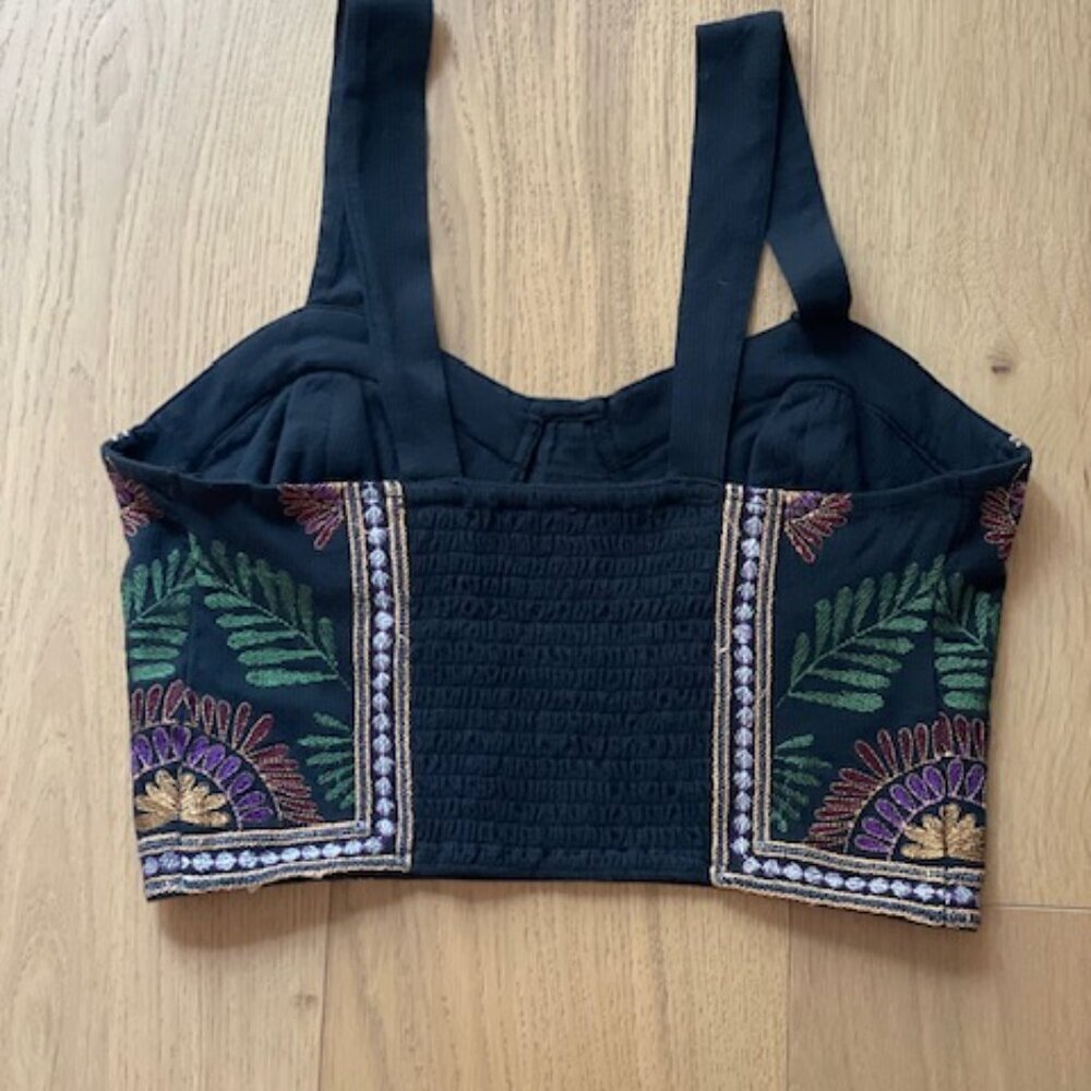 Anthropologie Black Free People Datura Corset Size XS - Picture 3 of 8